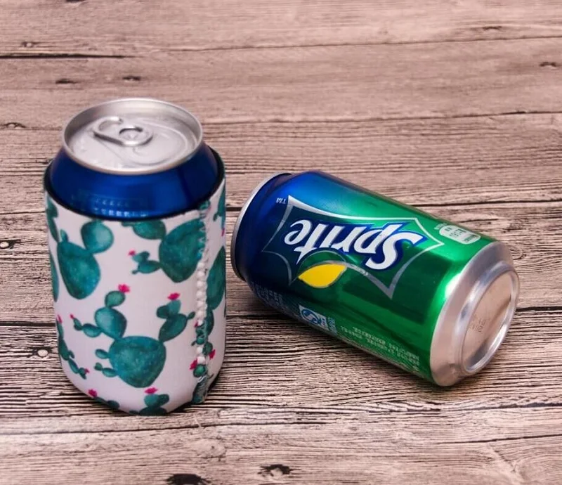 Can Cooler In Multicolor Cactus Neoprene Bottle Cover Floral Beer Holder DOM109551 |