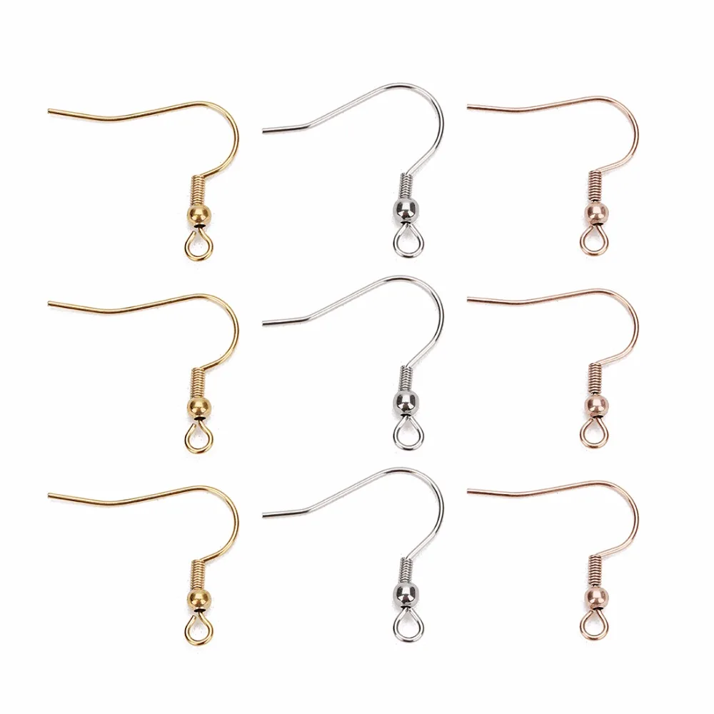 LOULEUR 20pcs/lot Earring Hooks Findings Earrings Clasps Fittings DIY Jewelry Making Accessories Hook Earwire for Women | Украшения и