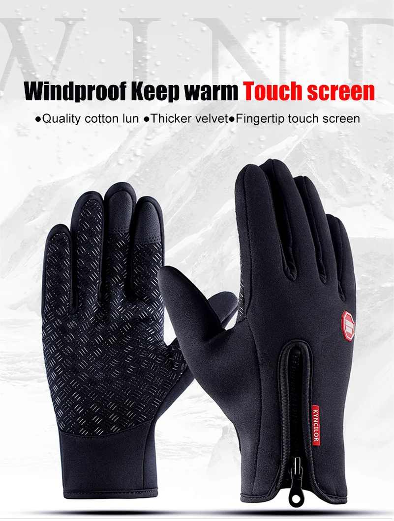 Западные велосипедные перчатки с сенсорным экраном Guantes Ciclismo полный палец ветрозащитные флисовые унисекс перчатки для рыбалки велосипеда зимние