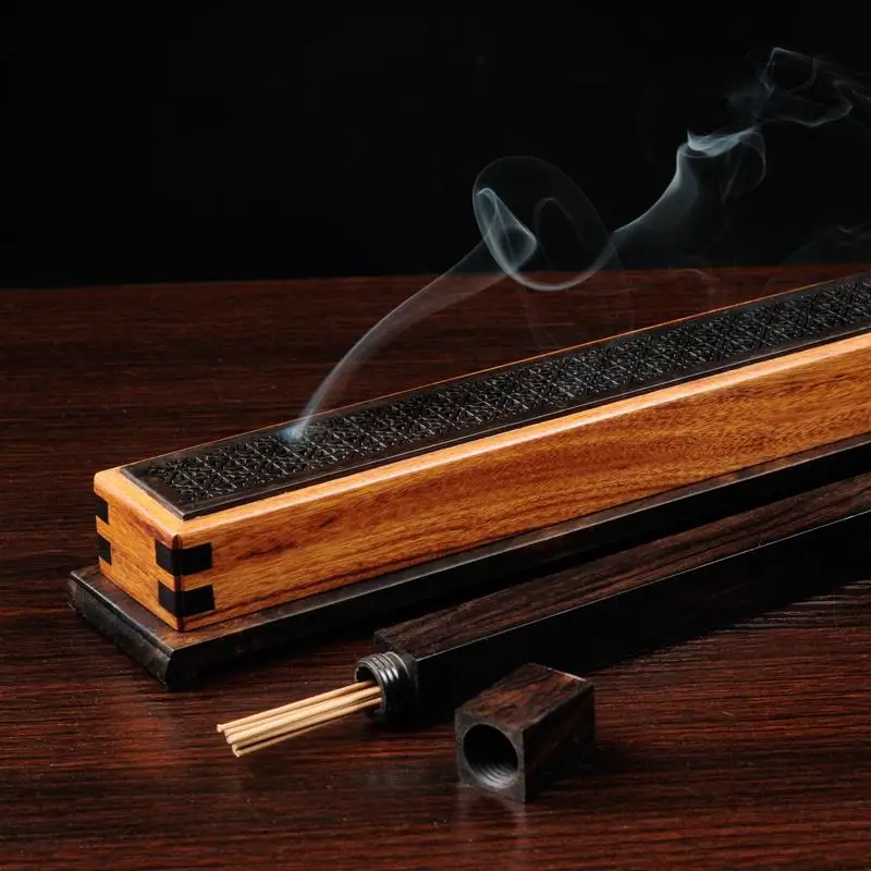 Курильница из розового дерева для пирсинга деревянная подставка благовоний