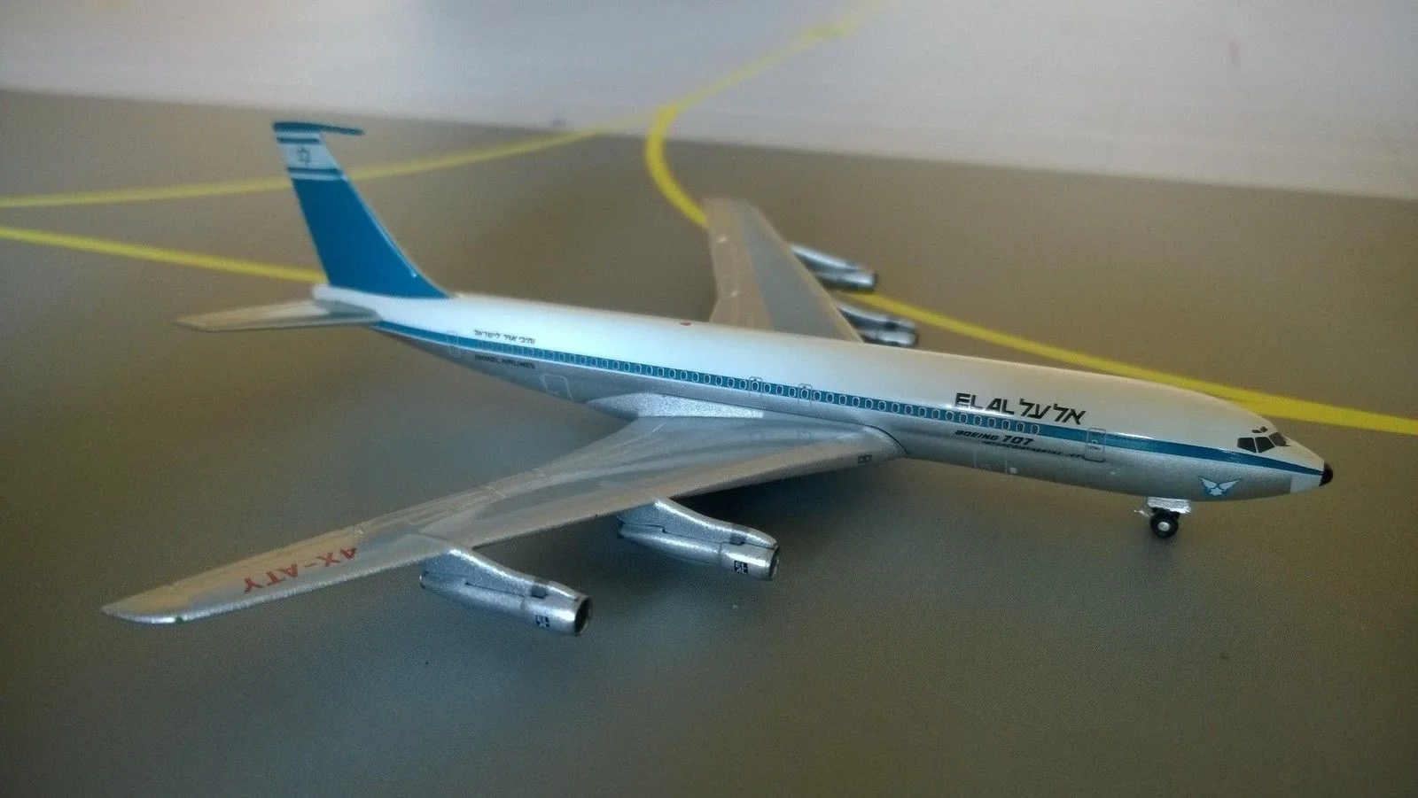 1:500 Израиля авиалинии Боинг 707 4X ATY с трёхмерными чертёжами|aircraft model|airliner modelsmodel