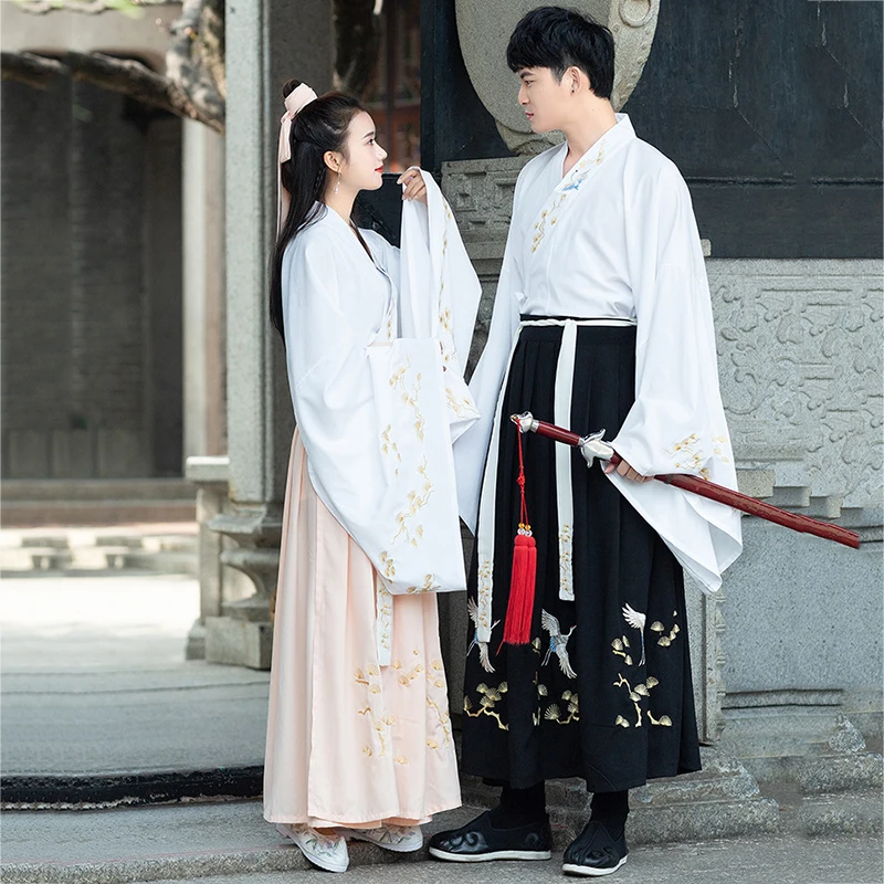 Женский и мужской костюм Hanfu для сценического танца традиционный китайский