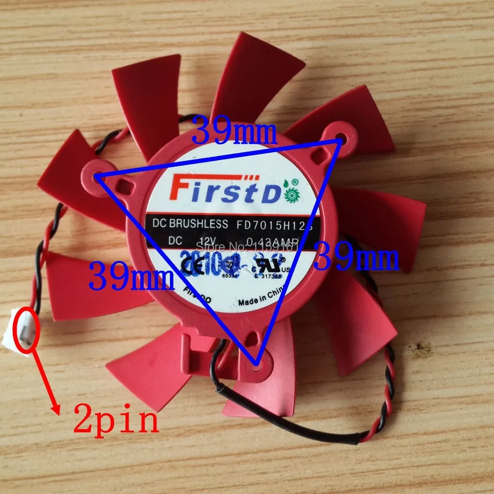 Вентилятор охлаждения FD7015H12S 12V 0.43A для ATI HD 5770 HD5830 HD5850 бесплатная доставка|fan can|fan