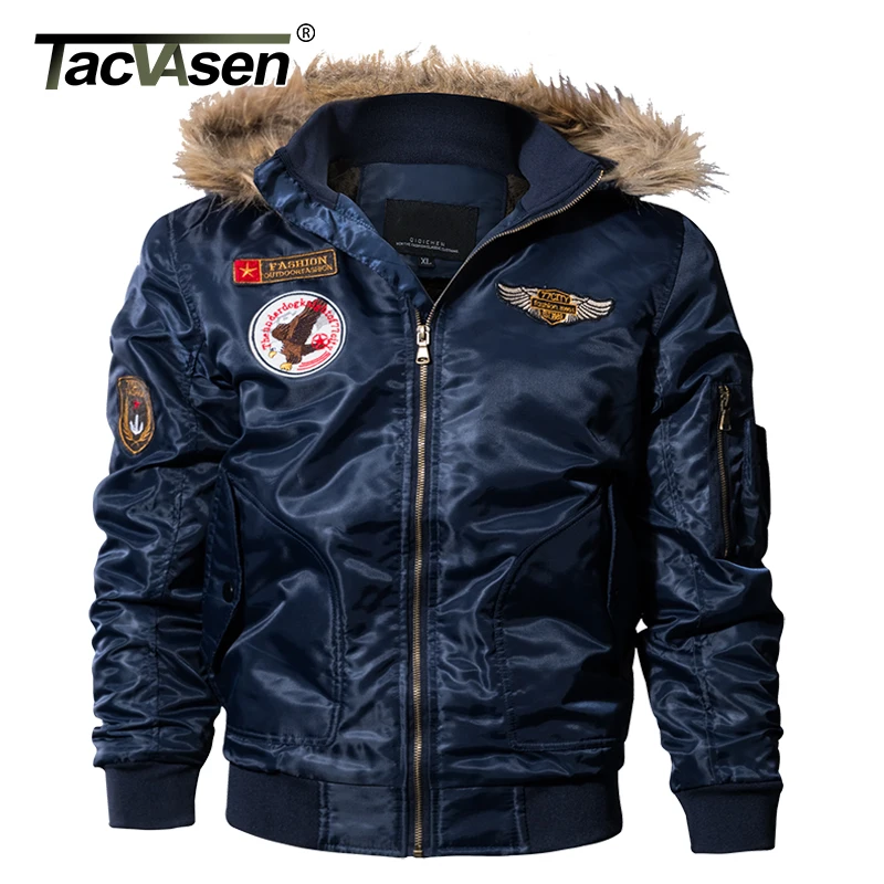 TACVASEN, мужская куртка-бомбер, зимние парки, Армейская, военная, мотоциклетная куртка, Мужская куртка-пилот, пальто-карго, верхняя одежда, TD-QZQQ-013