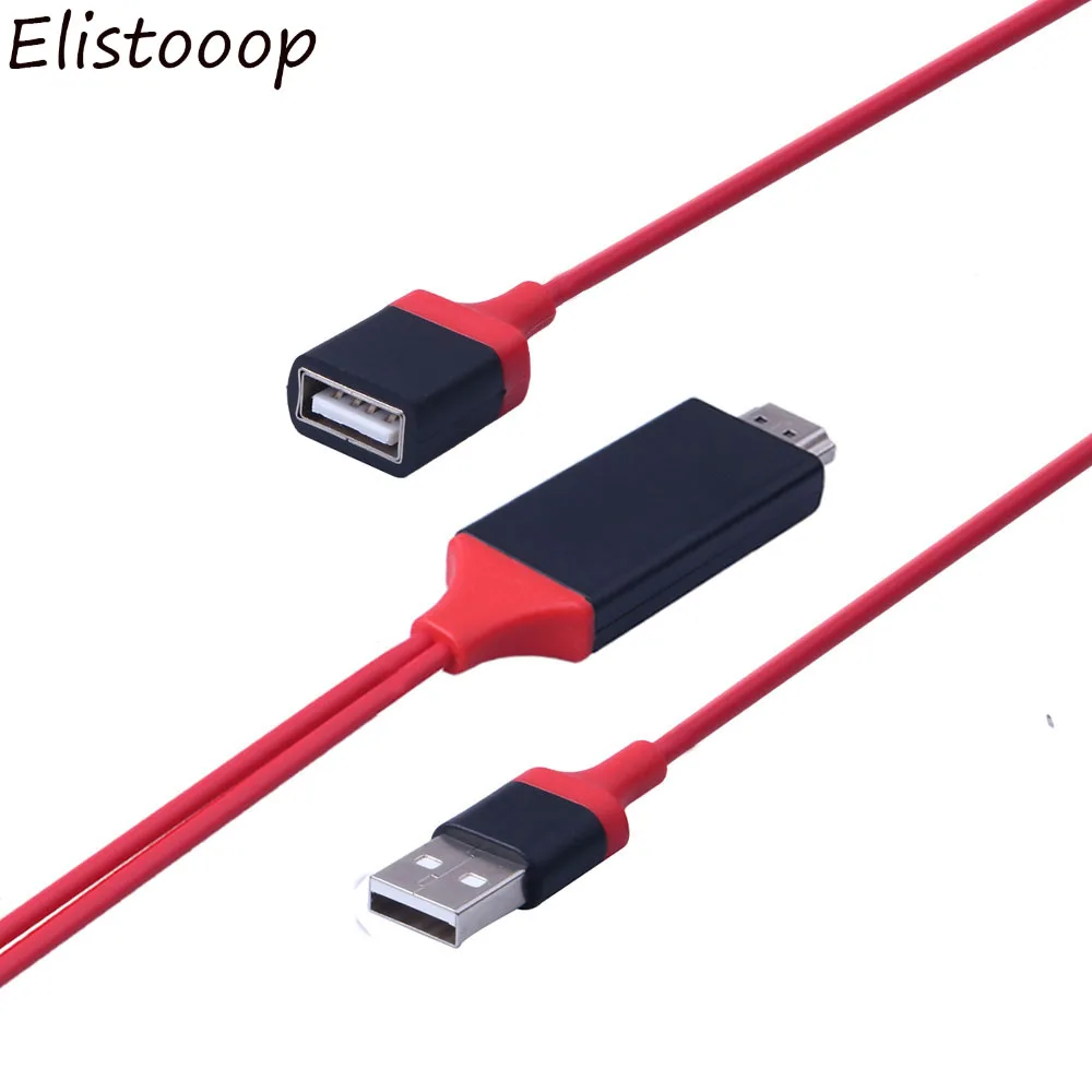 HDTV Цифровой AV адаптер HDMI совместимый кабель USB 2 0 1080P HD видео конвертер для iPhone