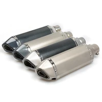 universal 38 51mm motorcycle exhaust pipe modified muffler pipe for yamaha yz250 wr450 yz85 pw80 xt250 xt225 xt600 tw200 wr250x