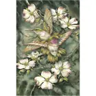 Квадратная Алмазная вышивка с цветами сделай сам 5d алмазная живопись вышивка крестиком Колибри Стразы наклеенная Живопись Домашний Декор подарок