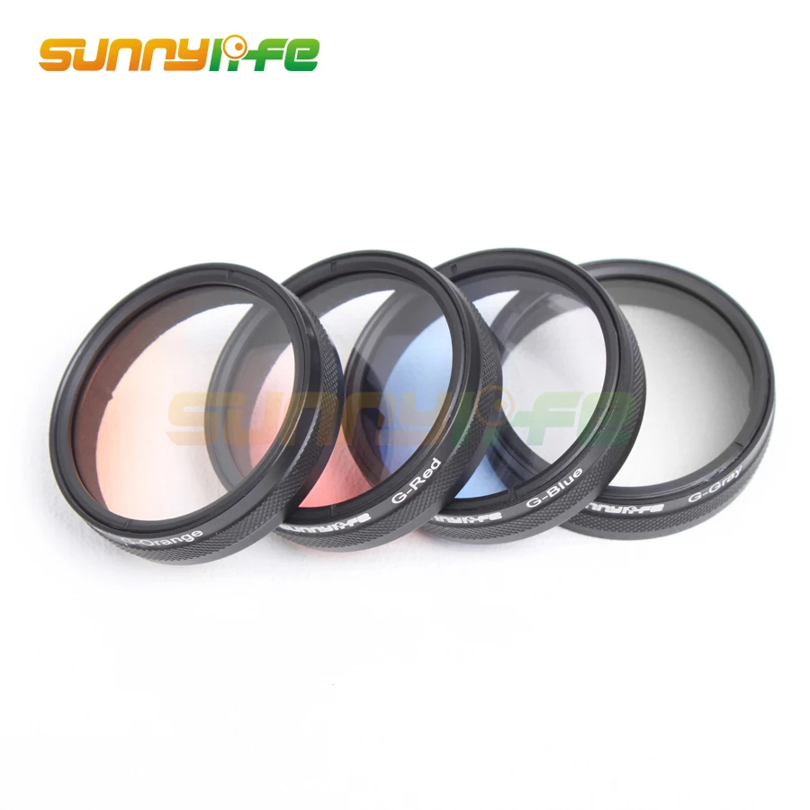Sunnylife Camera Polarized Filters Graduated Grey/ Red/ Orange/ Blue for DJI Phantom 4/3 Advanced/Professional/Standard | Электроника