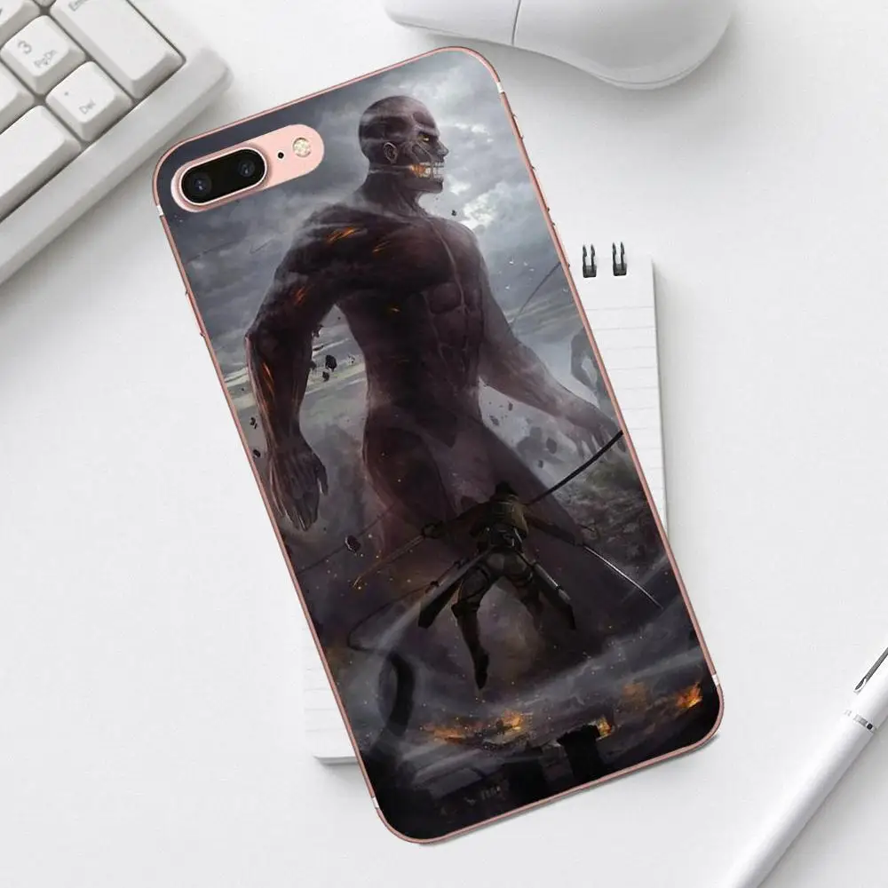 Japanese Comics Attack On Titan Soft Bags Cases For Galaxy Alpha Core Prime Note 4 5 8 S3 S4 S5 S6 S7 S8 S9 mini edge Plus | Мобильные