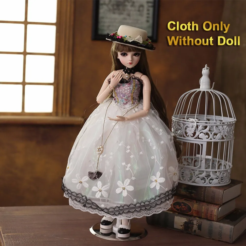 Комплект одежды VICIVIYA 1/3 BJD SD длинное платье макси с высоким и низким вырезом для