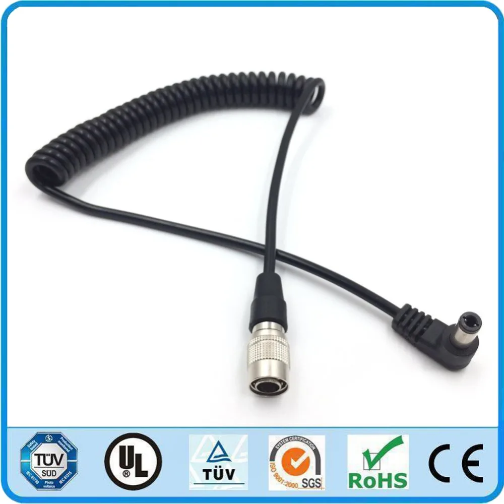 Звуковые устройства 633 644 688 ZOOM F8 F4 спиральный кабель питания Hirose 4 Pin папа к DC