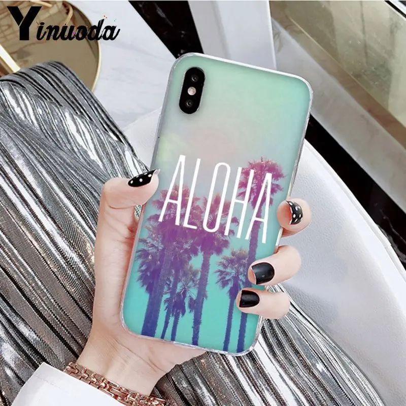 A9 Yinuoda Hello Hawaii Aloha DIY Роскошный Высокий протектор на конце чехол для Apple iPhone 8 7 6 6S Plus X XS MAX 5 5S SE XR мобильных телефонов - Цвет: A9