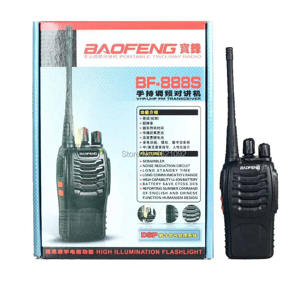 Baofeng BF-888S Walkie Talkie Двухстороннее Радио 5 Вт Ручной Pofung bf 888 s 400-470 МГц UHF радио сканер |