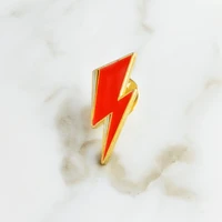 attack on lightnin pins aladdin sane lightning bolt bagdes brooches lapel pins jackets blouse backpack accessories bowie jewelry