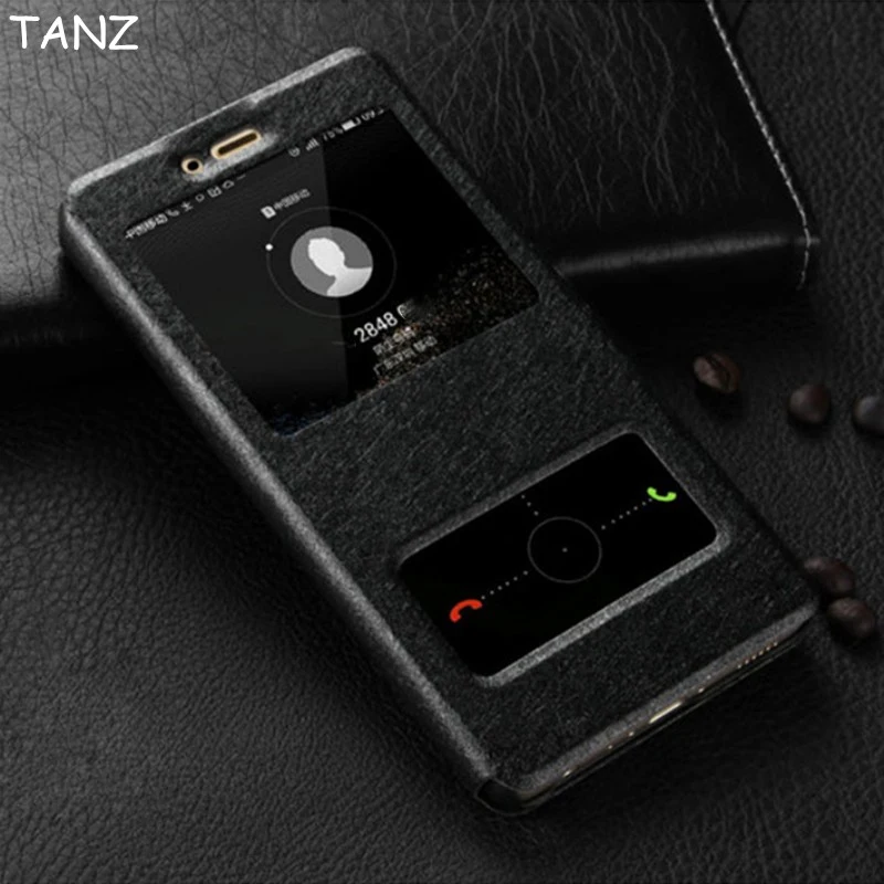 Кожаный двойной с окошком для обзора на застежке чехол xiaomi mi4s mi5 mi 4 5 6 5S плюс 6x x 2 max