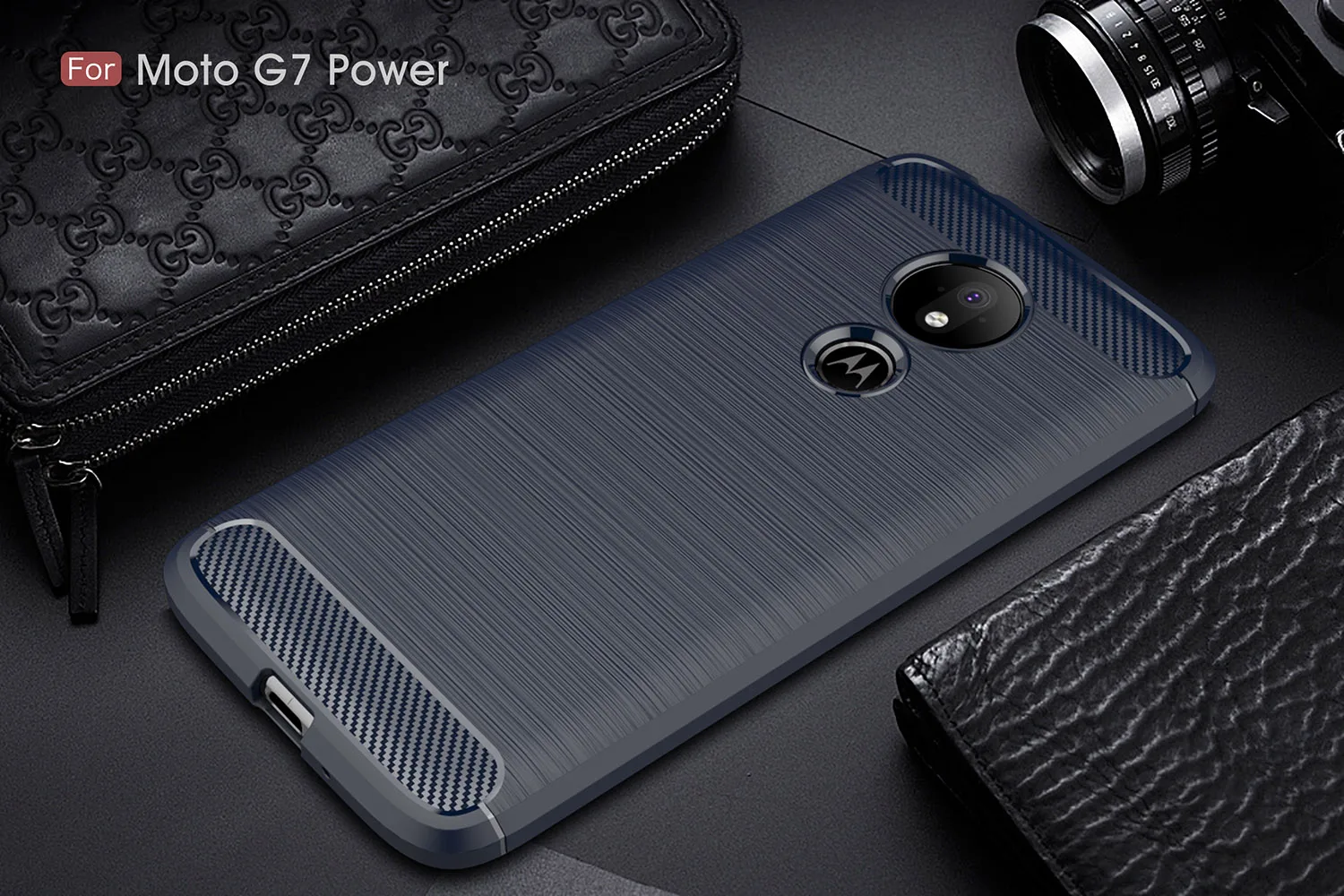 Для Motorola Moto G7 Power чехол для мягкий резиновый силиконовый защитный чехол-бампер