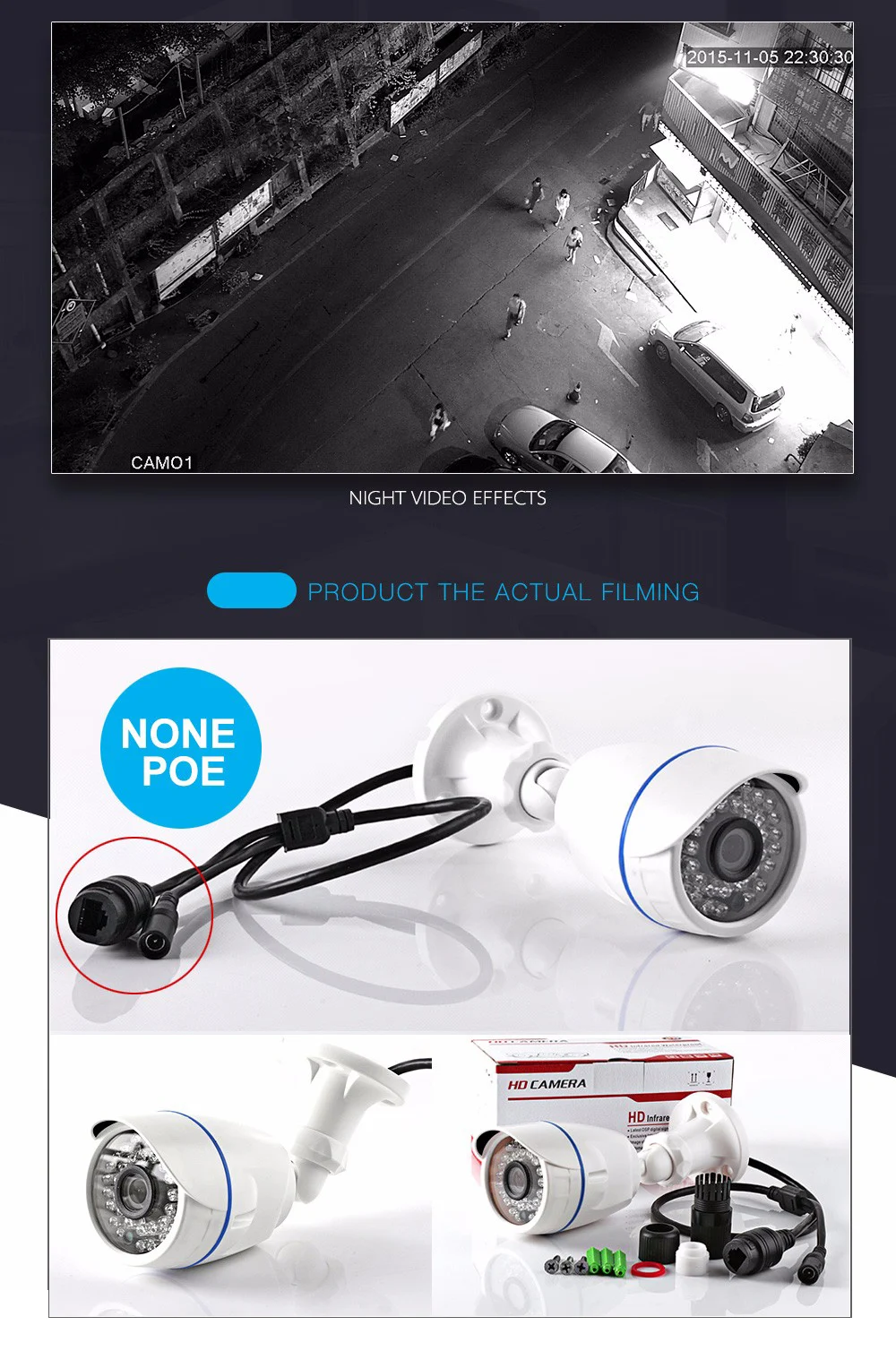Ip-камера 720P 1080P цилиндрическая наружная HD камера IR 20M ночного видения P2P Cloud XMEye View 1MP 2MP CCTV IP камера безопасности Onvif