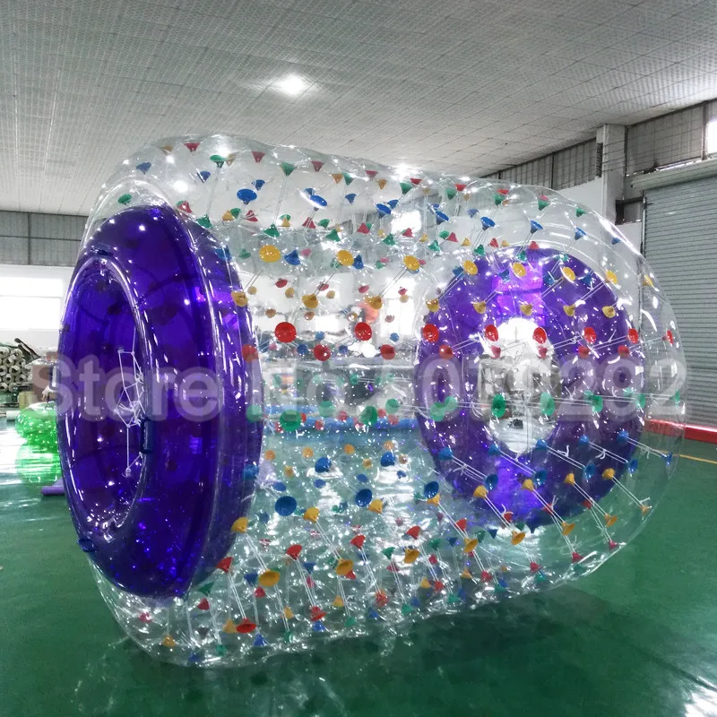 

High Quality Inflatable Water Roller Ball CHIMEI Brand Inflatable Roller Wheel Summer Water Games Inflatable Water Toys/Zorb