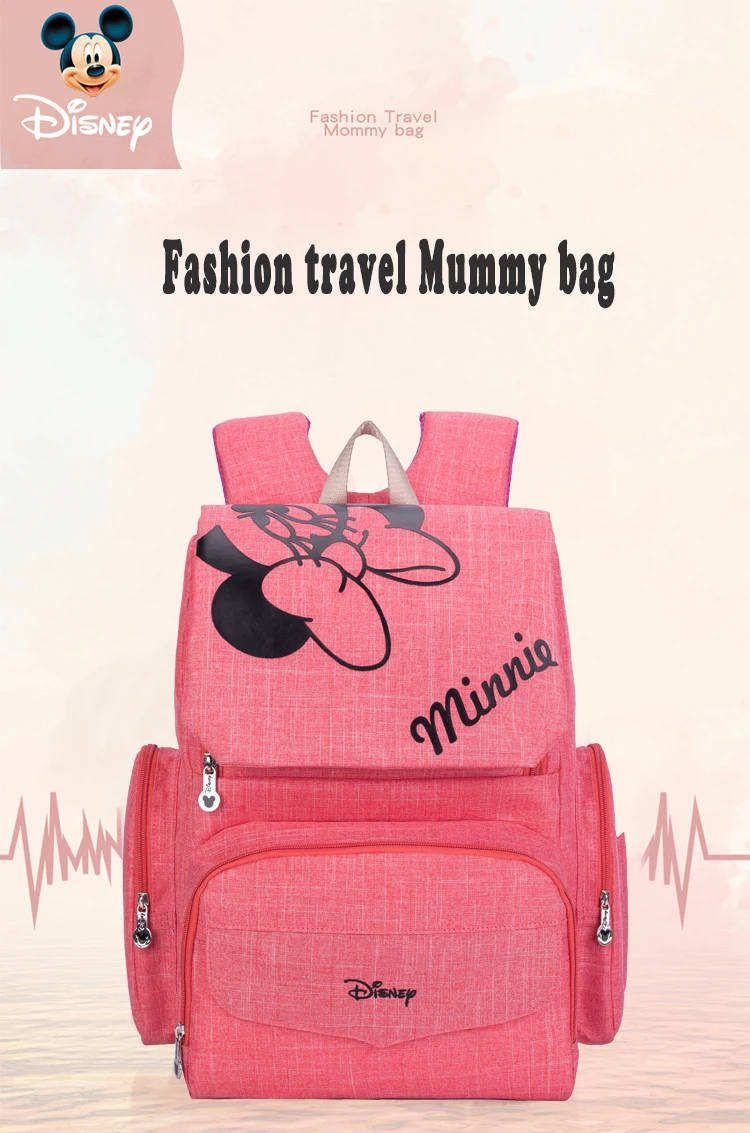 Дисней Микки Минни Детские Пеленки сумки Bolso материнская коляска сумка для подгузников женский рюкзак сумка для мам сумка Mochila