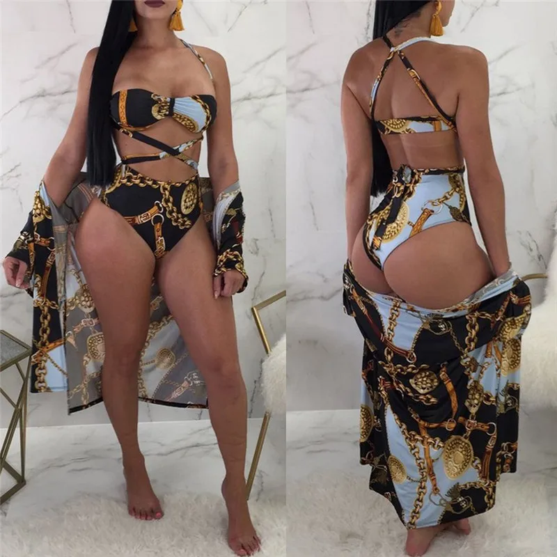 Соблазнительные женские купальники 2019 из двух предметов комплекты бикини с