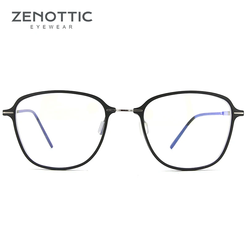 ZENOTTIC очки по рецепту для мужчин оправа анти синий луч оптические близорукость