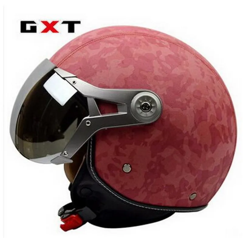GXT мотоциклетный шлем для скутера, мотоциклетный шлем, 3/4, с открытым лицом, halmet, для мотокросса, Ретро стиль, мотоциклетный шлем, мотоциклетный шлем, cicleta Capacete - Цвет: 6