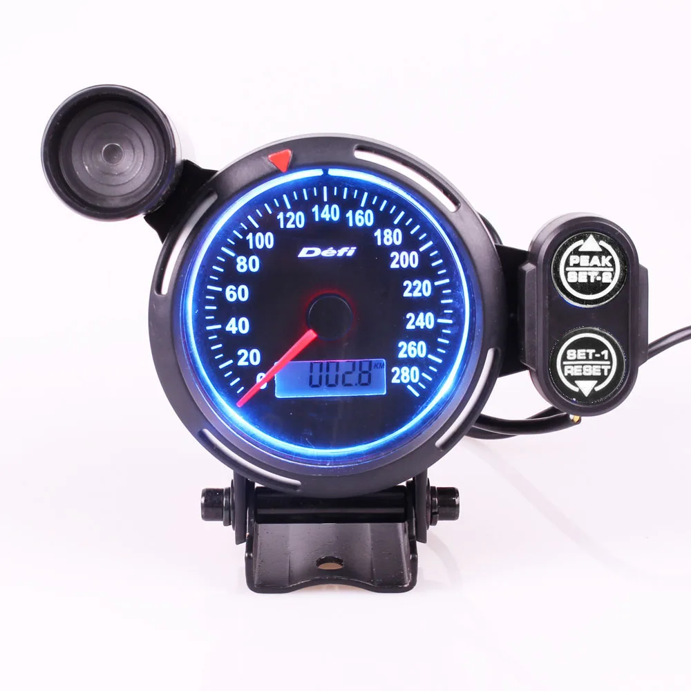 Оригинальный логотип синий и красный светодиодный ЖК дисплей 80 мм MPH