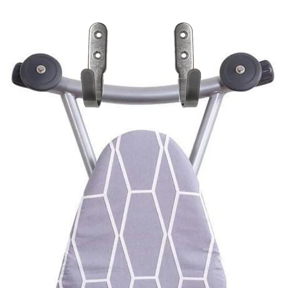 1 пара настенное крепление для гладильной доски держатель крюка хранения