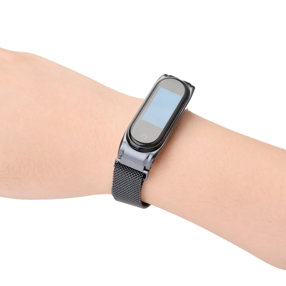 Для mi band 4 3 ремешок металлический магнитный браслет для Xiaomi mi band 4 умный браслет Сменные аксессуары для Xiao mi band 4