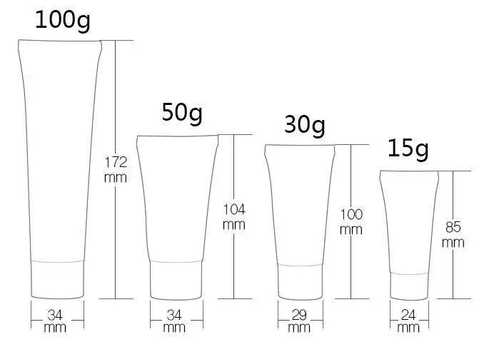 Пластиковая бутылка для крема рук 15 мл 30 50 100 20 шт./лот|plastic bottle cosmetic|bottle cosmeticsqueeze box |