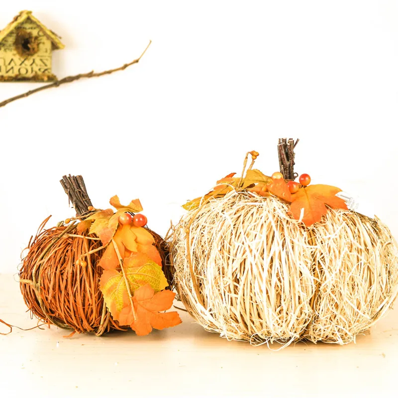 

Деревянные украшения ручной работы для дома, пасторальный очаровательный осенний аксессуар, украшения ручной работы, Весенняя Пасхальная Тыква