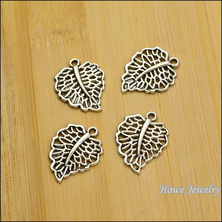 24 шт. винтажные античный серебряный шарм-подвески из цинкового сплава в форме