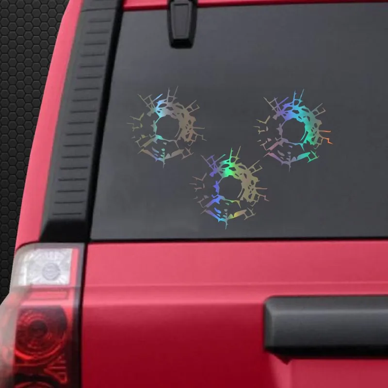 Автомобильный Стикеры пуль Стекло розовое виниловая наклейка на автомобиль 3D