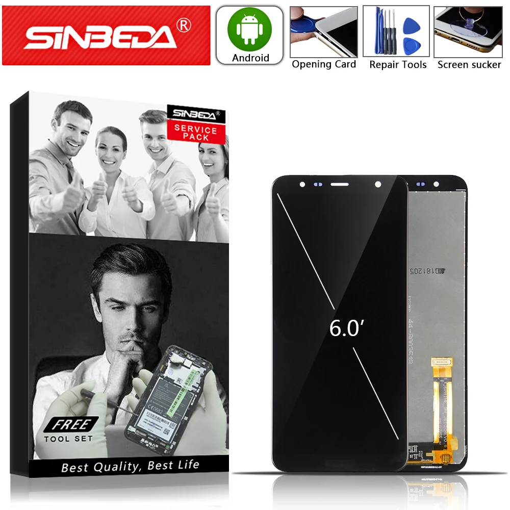6 0 &quotLCD черный/белый/золотой для SAMSUNG Galaxy J6 Plus J610 J610F J610FN ЖК дисплей сенсорный экран