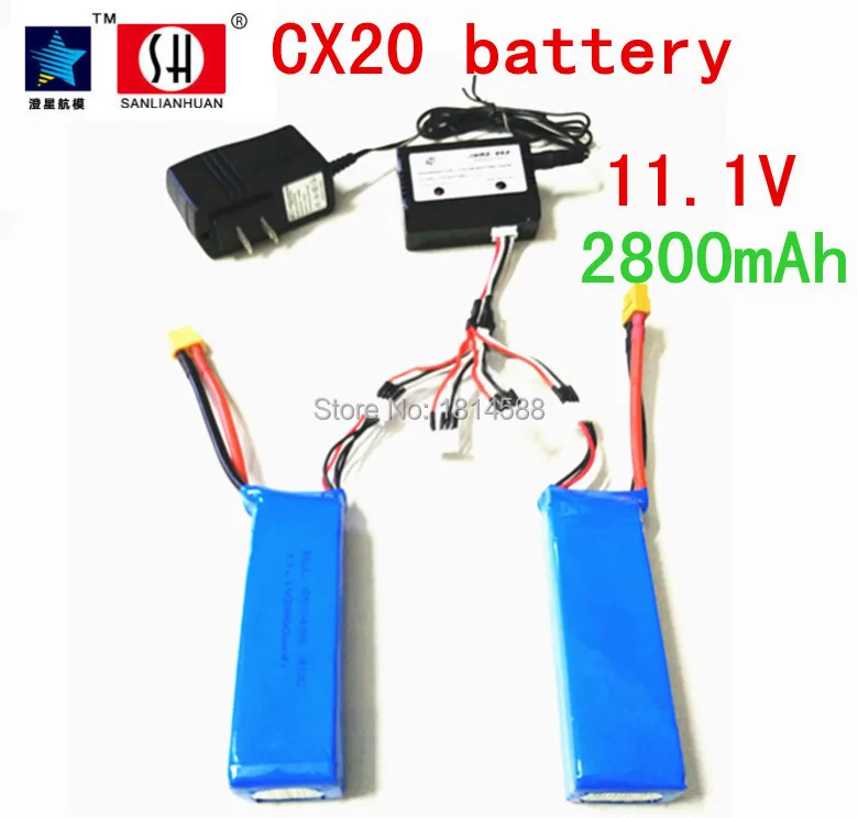 Литиевая батарея Cheerson CX20 V303 11 1 В 2800MAH PO и зарядное устройство CX 20 детали для