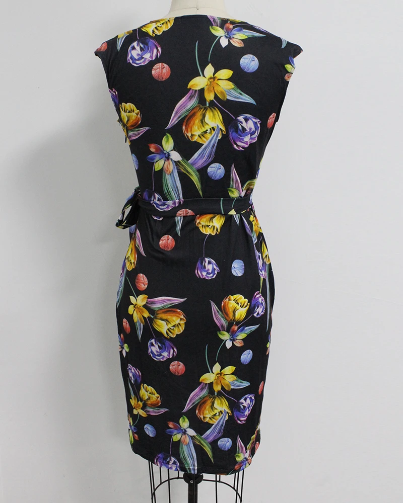 Berydress, винтажное женское платье, в горошек, с коротким рукавом, черное, с запахом, Vestidos, облегающее, облегающее, миди, летнее, Драпированное, вечерние, платье