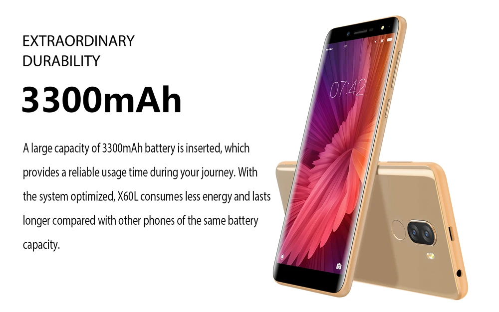 DOOGEE X60L смартфон с 5 дюймовым дисплеем четырёхъядерным процессором MTK6737V ОЗУ 2 Гб