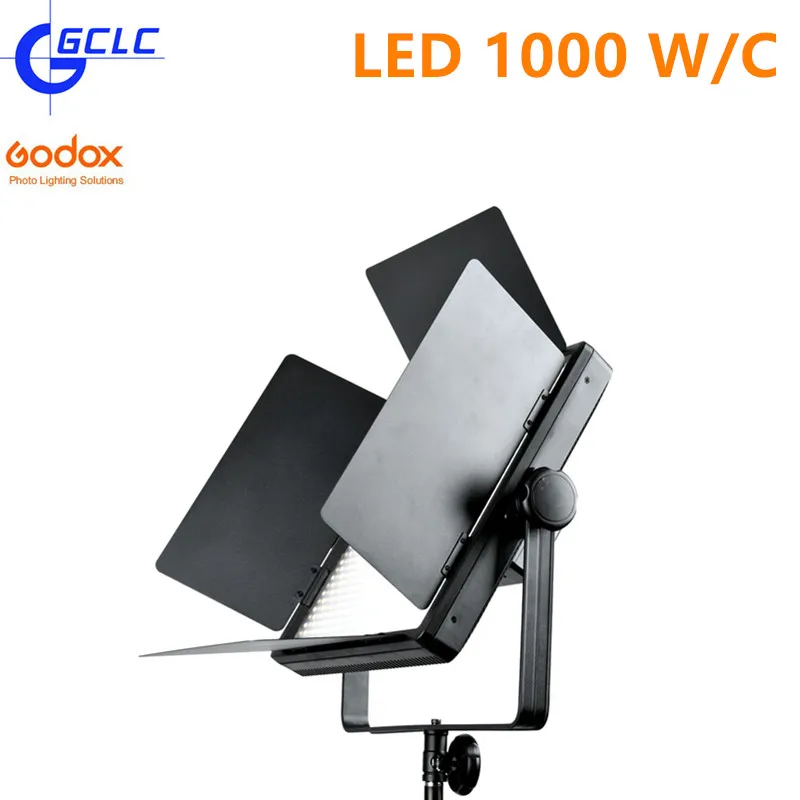 Godox светодиодный 1000 4400Lux затемнения белый желтый фотостудия видео Панель