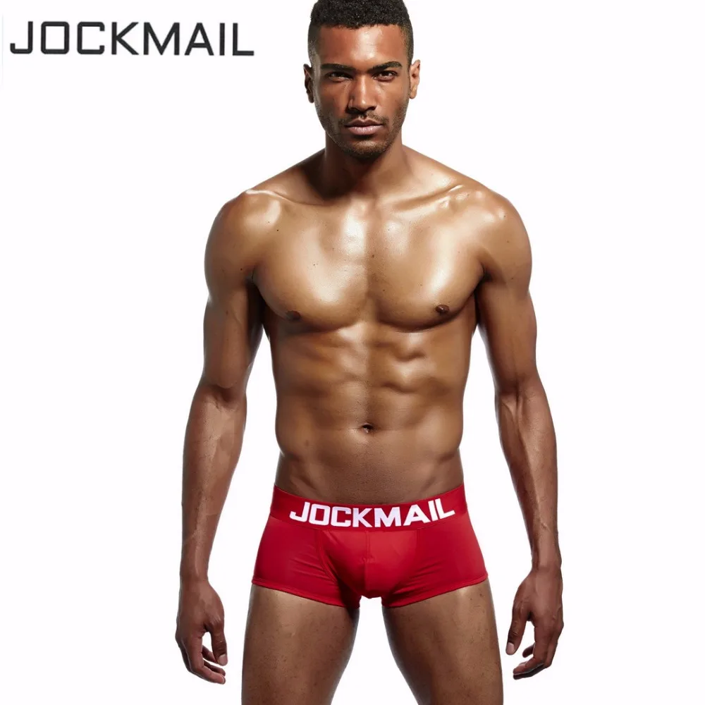 Бренд jockmail Хлопок Классический основа сексуальные трусы мужские, нижнее белье трусы боксеры трусы Гей пенис мешок Cueca Gay Нижнее белье мужские боксеры шорты