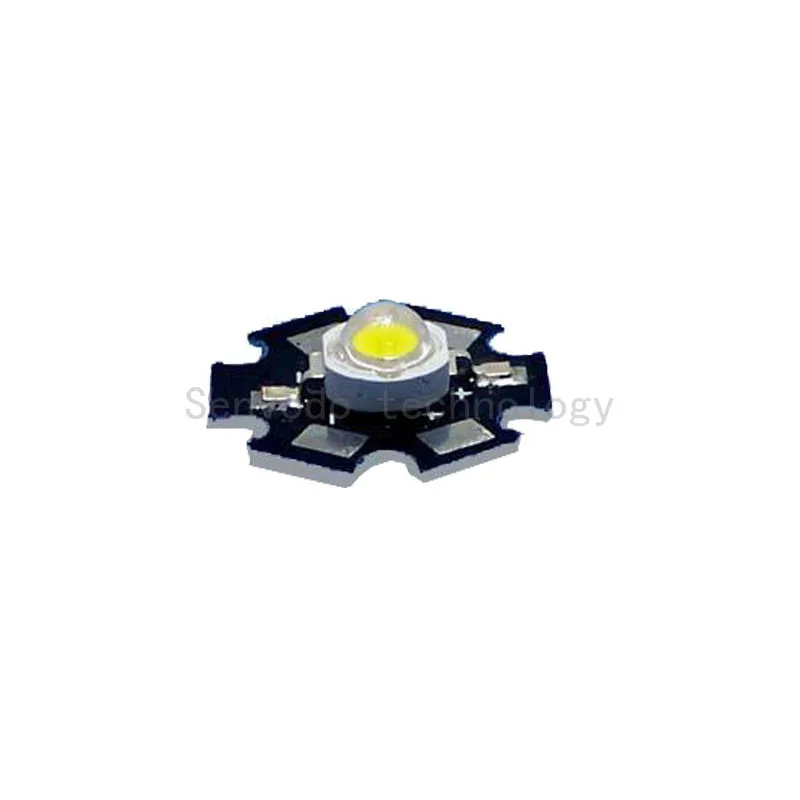 

100X high power 5W led lamp beads with aluminum heatsink with single bridgelux 60mil chip free shipping