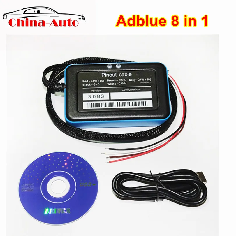 Профессиональный Adblue 8 в 1 эмуляция 8в1 с NOx сенсором для типов грузовиков