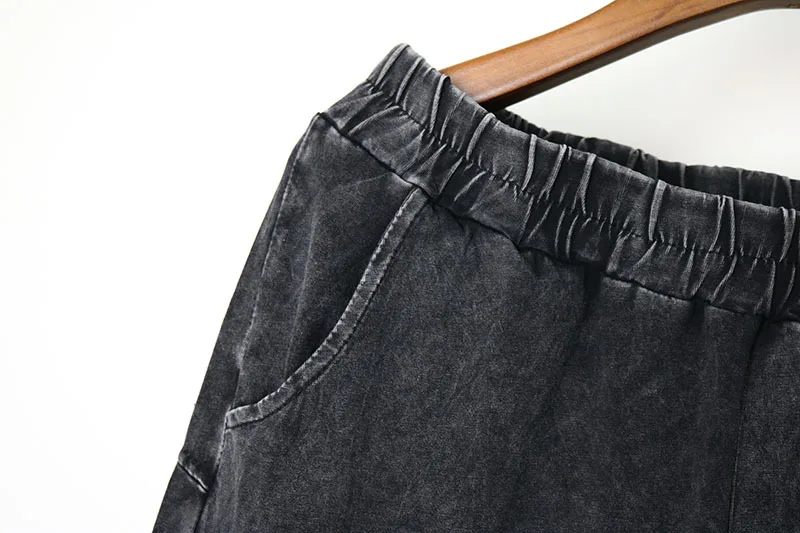 PRBYLDX Модные женские шаровары панк Рок Calca Feminina широкие брюки Pantalon Femme женская