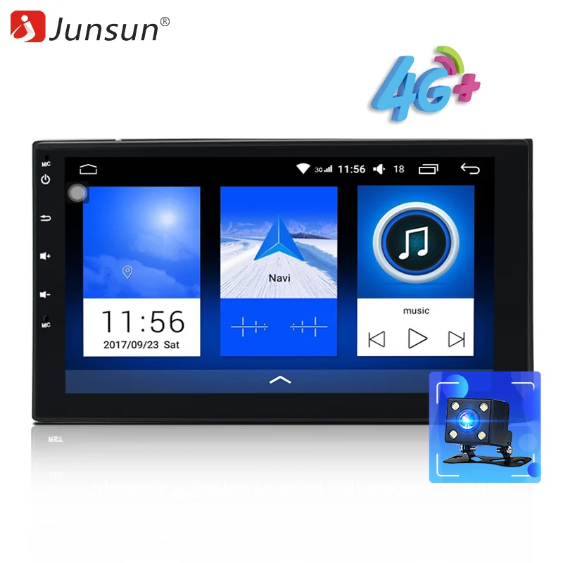 Junsun 7 &quot2 din Android автомобильный радиоплеер 4G LTE SIM сеть 2G ram 32GB rom gps Wifi Универсальный