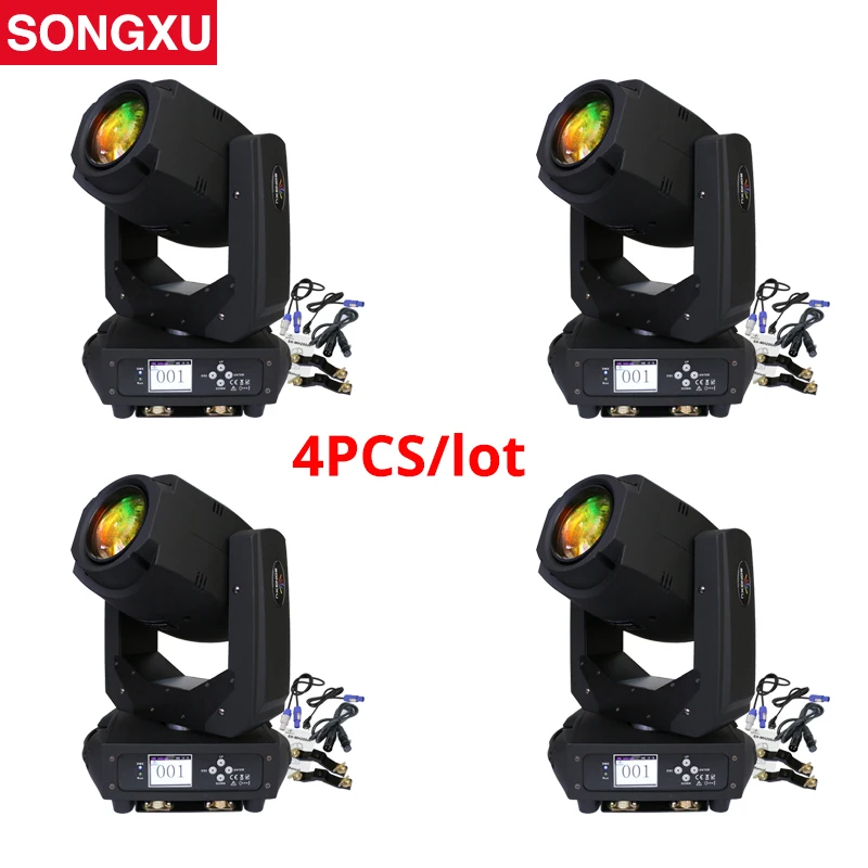 SONGXU 4 шт./лот 2018 новейший LED 200 Вт движущаяся голова луч точечное освещение