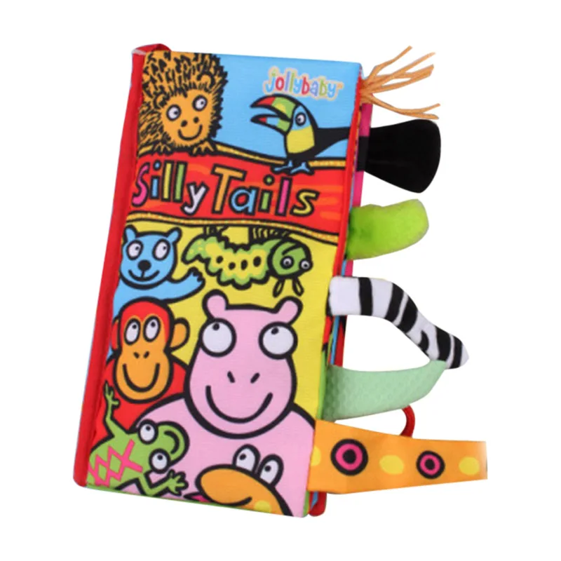 Jollybaby детские игрушки в виде животных тканевые книги для раннего обучения