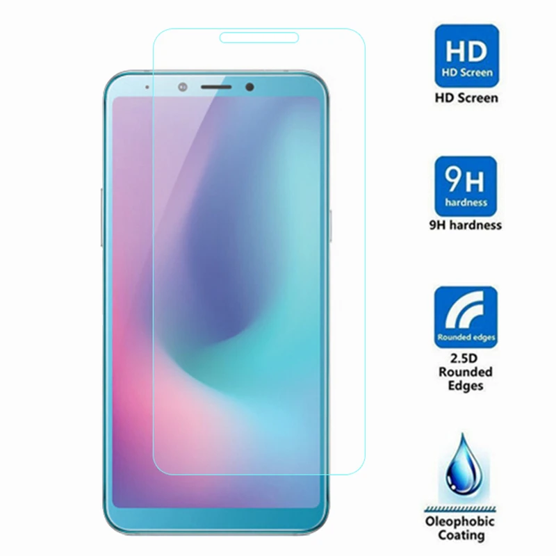 Protector de pantalla para Samsung Galaxy A6S, vidrio templado para Galaxy A6S, vidrio para Samsung A6S, pel&iacute;cula 9H, 2 uds.-0