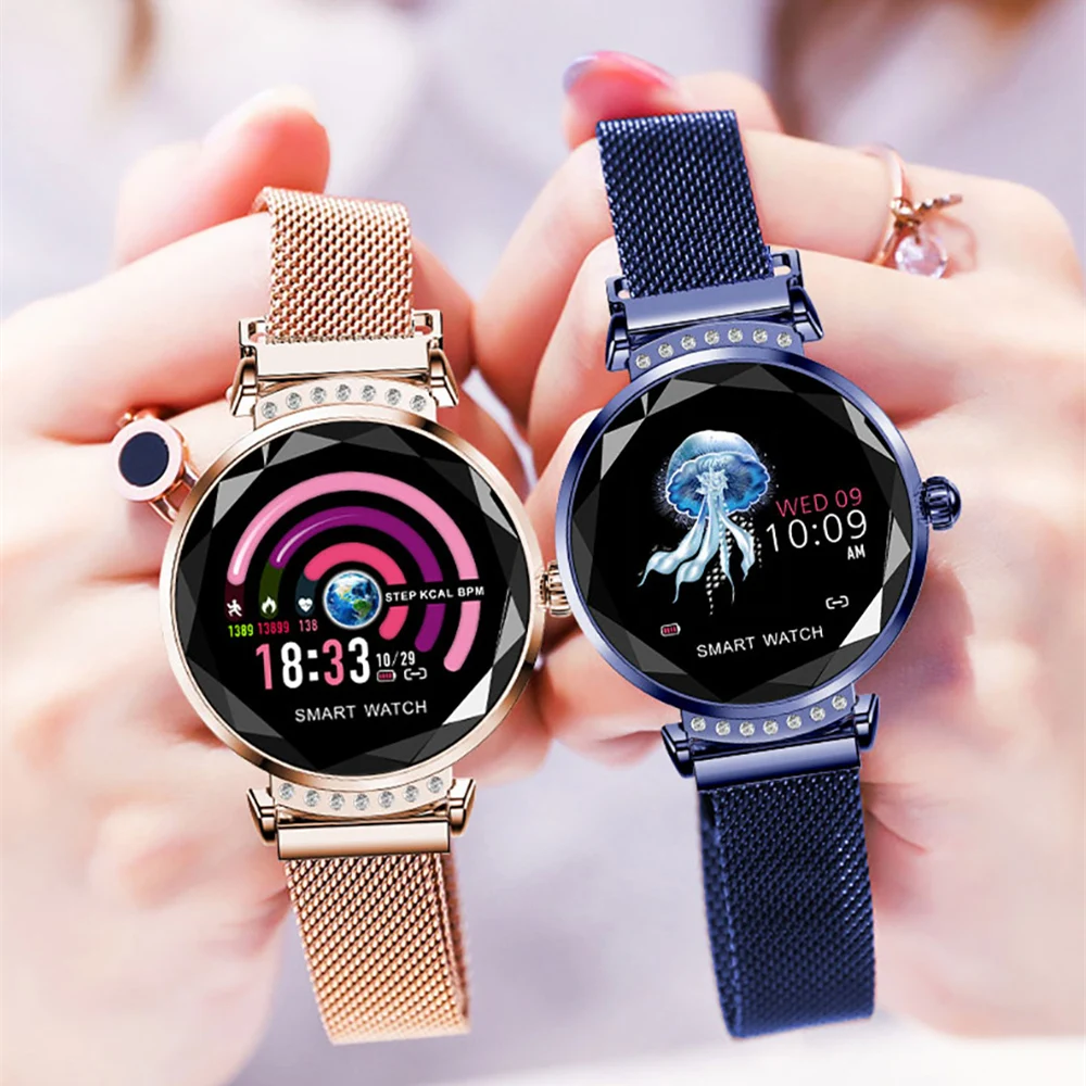 Huacp Fashion H2 Smart Watch Women Female lady Menstrual Cycle Periods Menses History Heart Rate Blood Pressure Monitor Gift | Электроника