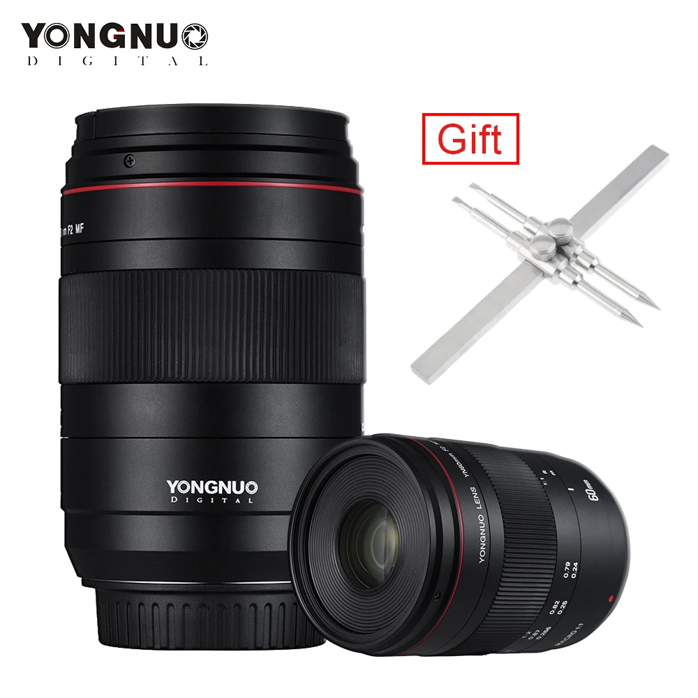 Объектив YONGNUO YN60mm F2 MF 0 234 m макро объектив с ручным фокусом 60 мм для Canon EOS 70D 5D2 5D3 600D