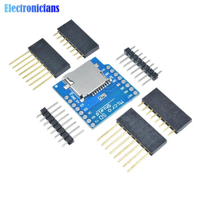 Щит для карты Micro SD WeMos D1 Mini WiFi ESP8266 модуль памяти TF с контактами Arduino|shield card|shield