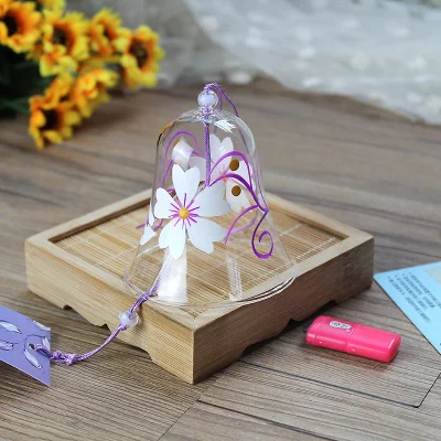 Романтические Стеклянные Колокольчики сакуры в японском стиле edo, украшение для балкона, колокольчики, подарки для девочек - Цвет: cherry blossom 3